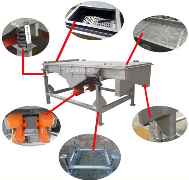 1016直線振動篩結構
